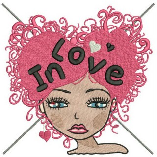 In love embroidery design - Embroidery Design