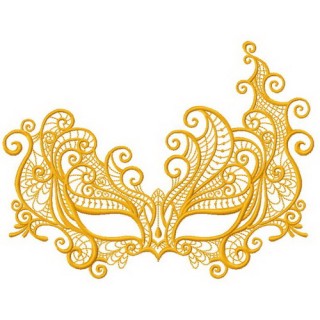 Mask 2 embroidery design - Embroidery Design