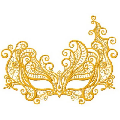 Preview of Mask 2 embroidery design showcasing intricate stitching patterns for face masks.