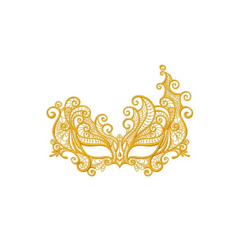 Preview of Mask 2 embroidery design showcasing intricate stitching patterns for face masks.