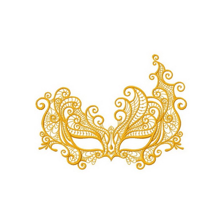 Mask 2 embroidery design - Embroidery Design