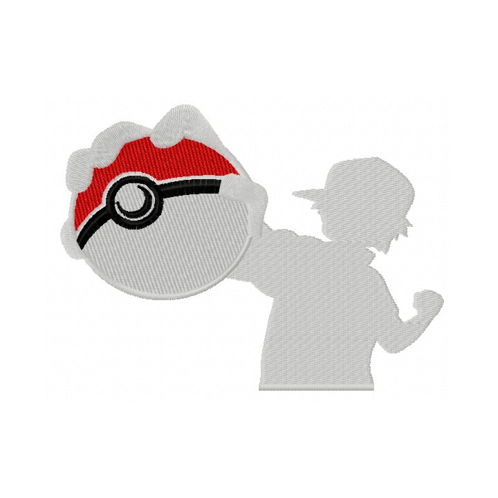 My pokeball 2 embroidery design - Embroidery Design
