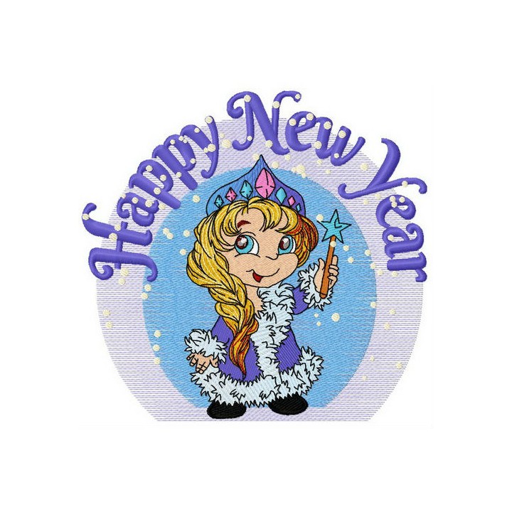 Snow maiden embroidery design - Embroidery Design