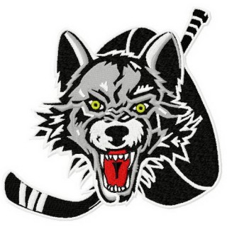 Chicago wolves logo embroidery design - Embroidery Design
