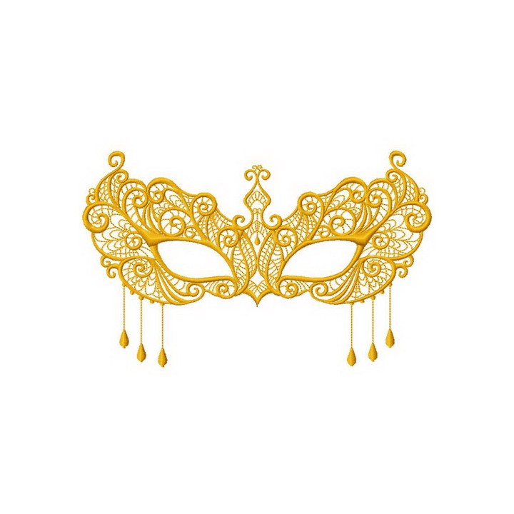 Mask embroidery design - Embroidery Design