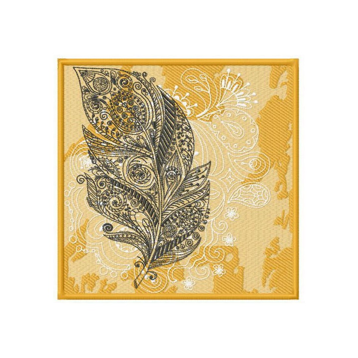 Feather 2 embroidery design - Embroidery Design