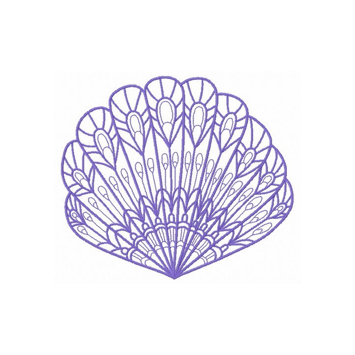 Sea shell 12 embroidery design - Embroidery Design