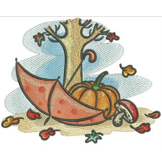 Autumn embroidery design - Embroidery Design