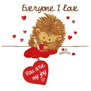 Everyone I love 2 embroidery design - Embroidery Design