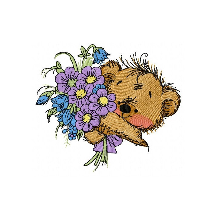 Bouquet for you 5 embroidery design - Embroidery Design