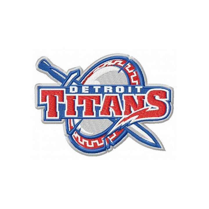 Detroit Titans logo embroidery design - Embroidery Design
