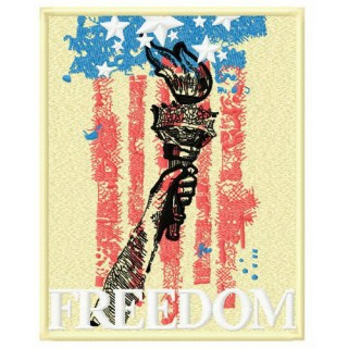 Torch of liberty embroidery design - Embroidery Design