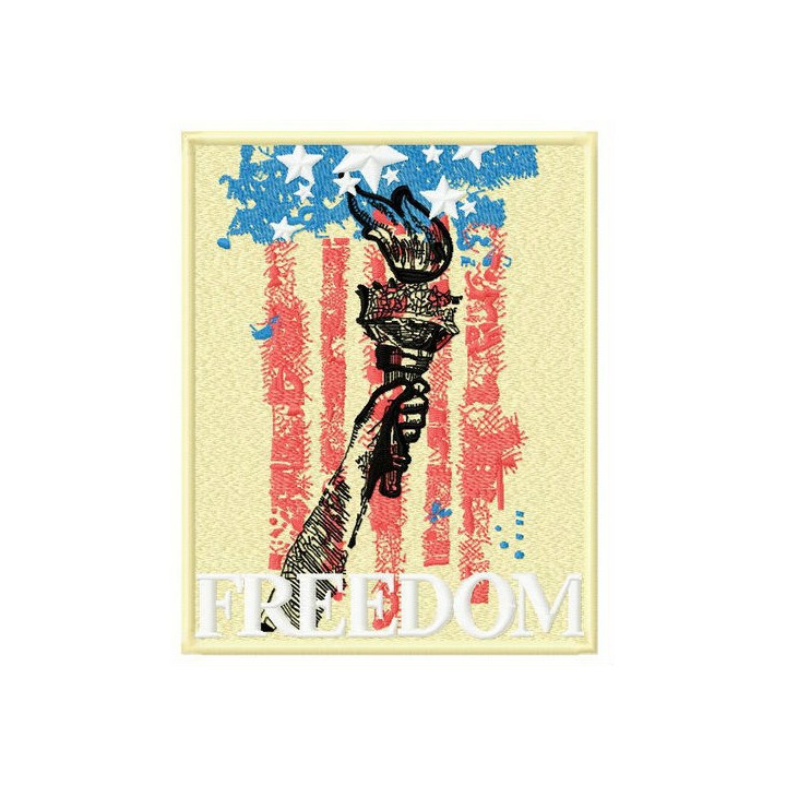 Torch of liberty embroidery design - Embroidery Design
