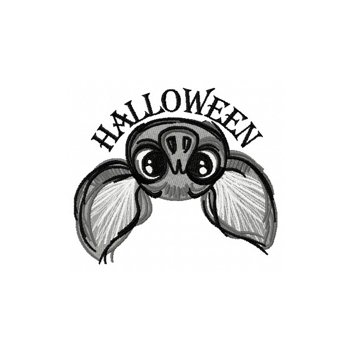 Halloween bat 2 embroidery design - Embroidery Design