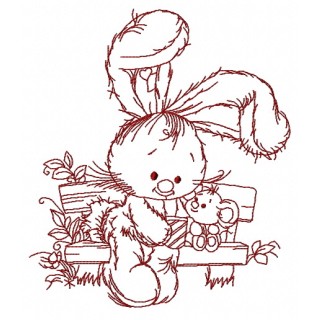 Best friends on the bench 2 embroidery design - Embroidery Design