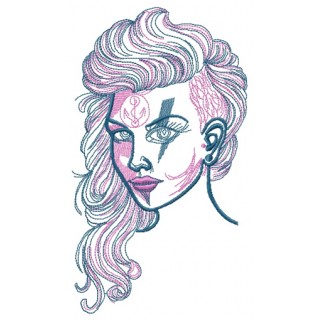 Marine witch 3 embroidery design - Embroidery Design