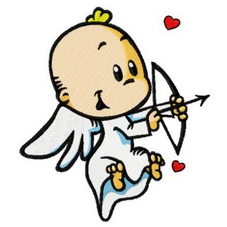 Baby cupid 3 embroidery design - Embroidery Design