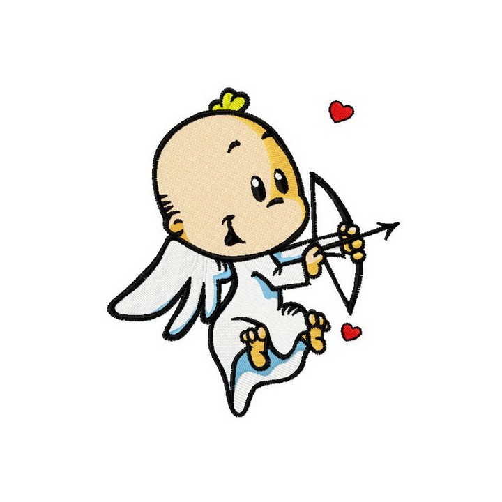 Baby cupid 3 embroidery design - Embroidery Design