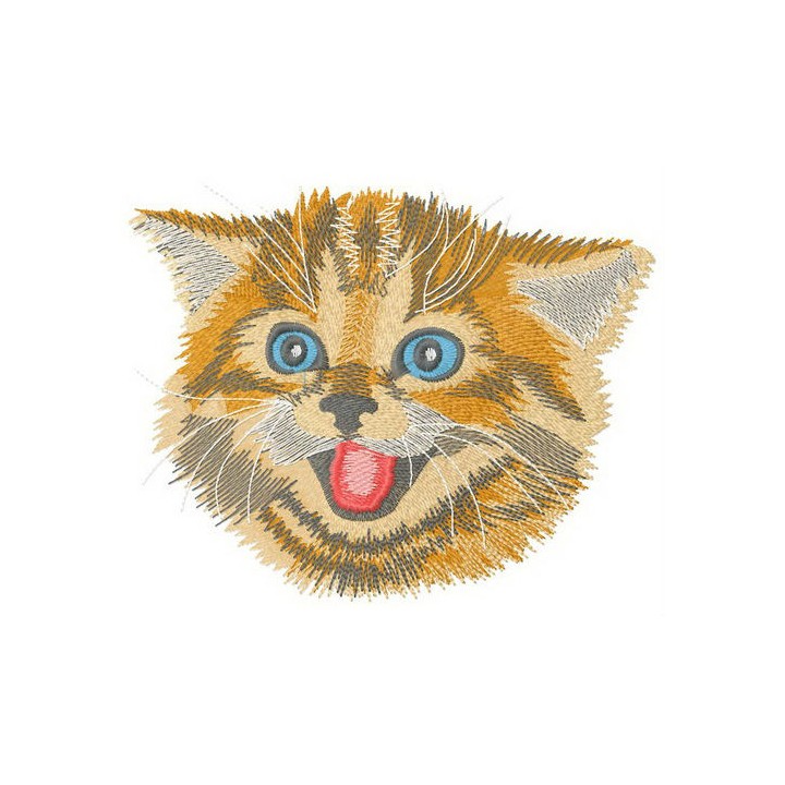 Small kitten embroidery design - Embroidery Design