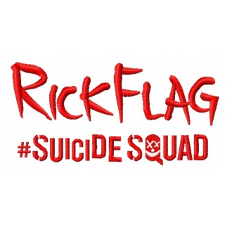 Suicide Squad RickFlag 3 embroidery design - Embroidery Design