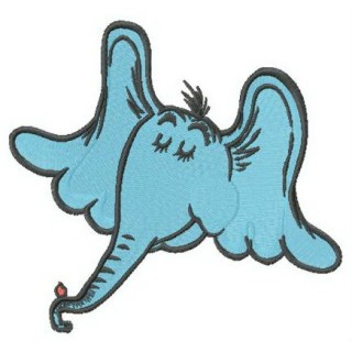 Horton the Elephant embroidery design - Embroidery Design