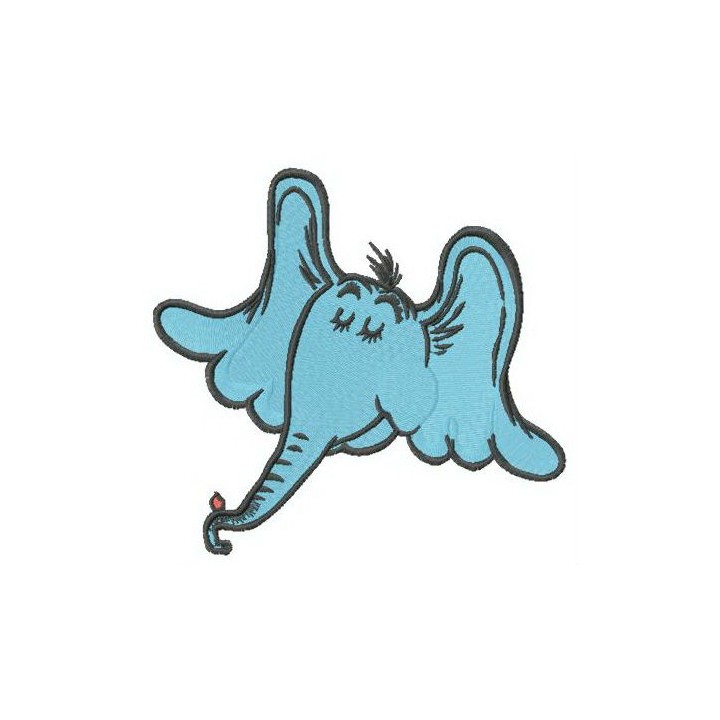 Horton the Elephant embroidery design - Embroidery Design