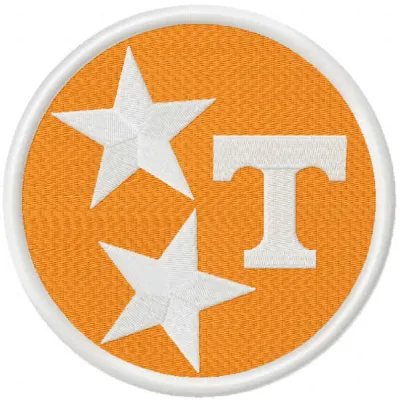 Tennessee Tristar Power T 3 embroidery design showcasing the vibrant logo for stitching on apparel and accessories.
