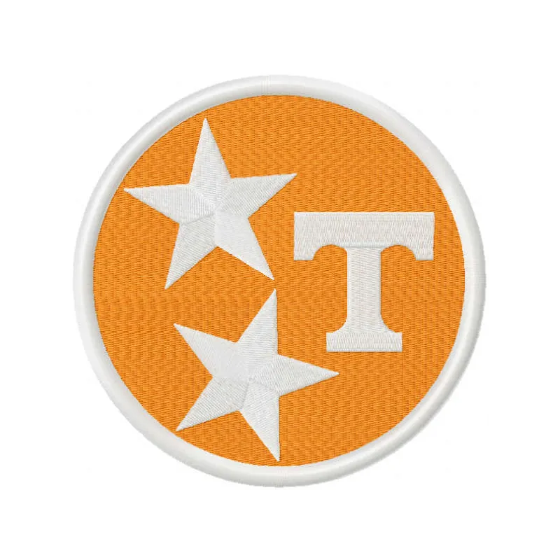 Tennessee Tristar Power T 3 embroidery design showcasing the vibrant logo for stitching on apparel and accessories.