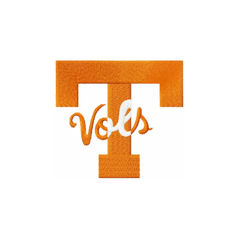 University of Tennessee Vols Logo 2 embroidery design preview showcasing vibrant stitching patterns for fans.