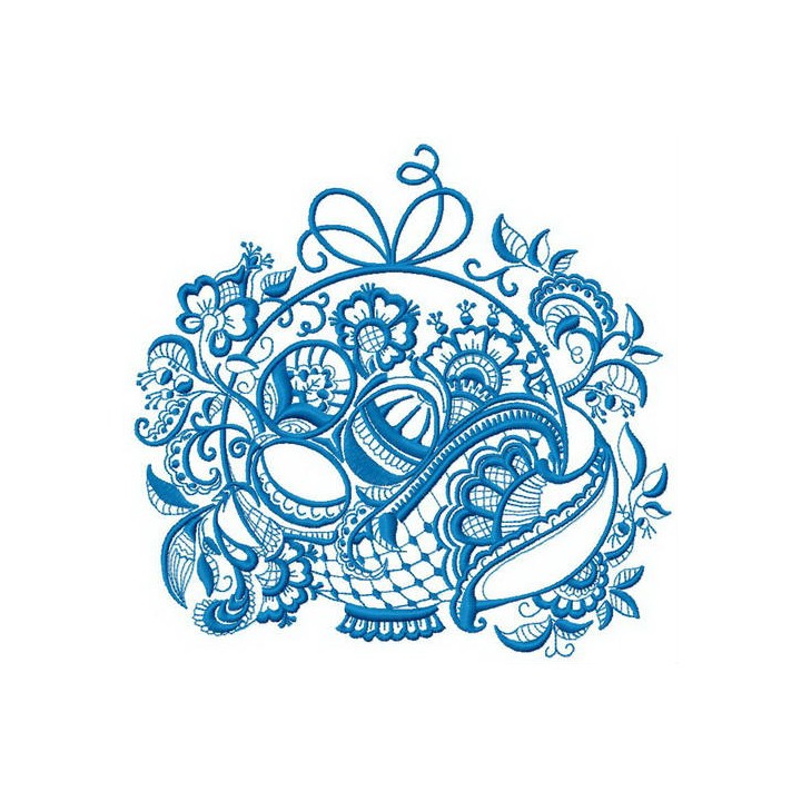 Ghzel basket embroidery design - Embroidery Design