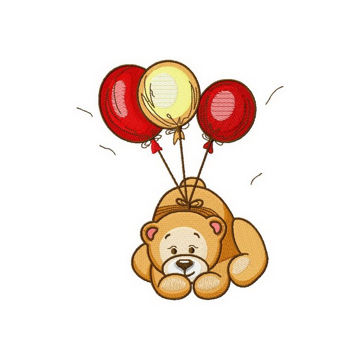 Up in the sky embroidery design - Embroidery Design