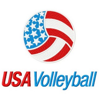 USA volleyball embroidery design - Embroidery Design