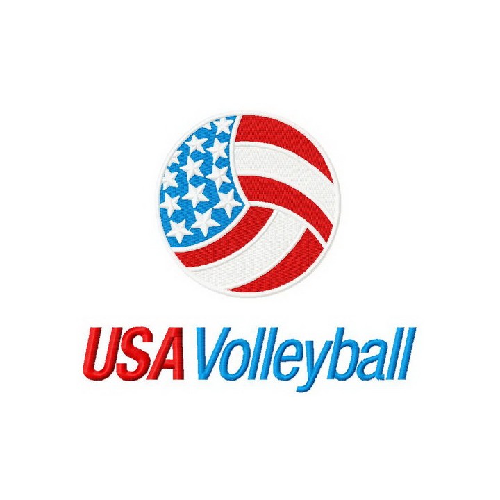 USA volleyball embroidery design - Embroidery Design