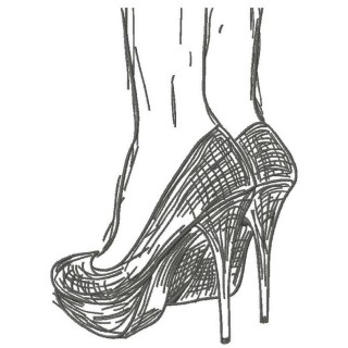 High heels embroidery design - Embroidery Design