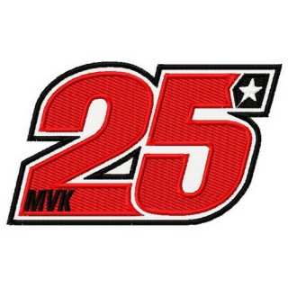 25 Maverick Vinales logo embroidery design - Embroidery Design
