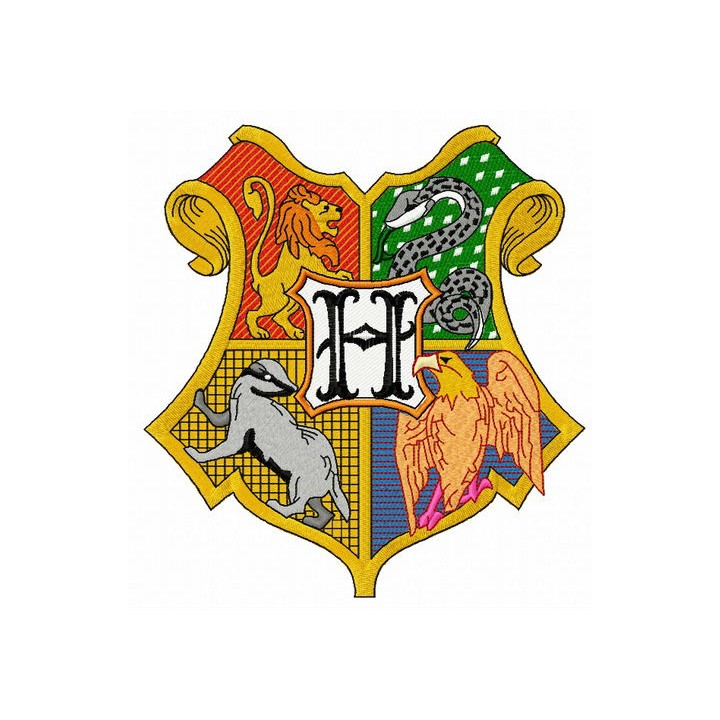 Coat of arms of Hogwarts 2 embroidery design - Embroidery Design