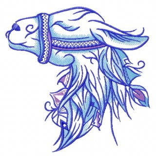 Lama 4 embroidery design - Embroidery Design