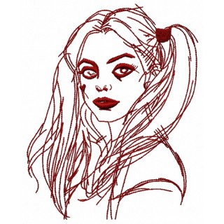 Harley Quinn 2 embroidery design - Embroidery Design