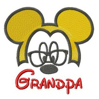 Grandpa Mickey Mouse embroidery design - Embroidery Design