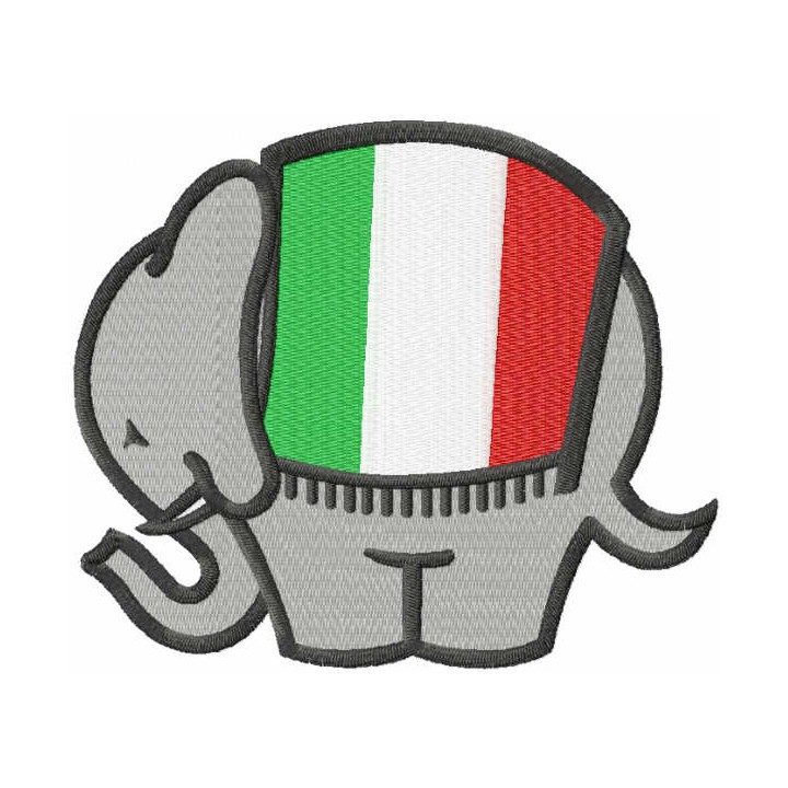 Ducati Elephant Logo embroidery design - Embroidery Design