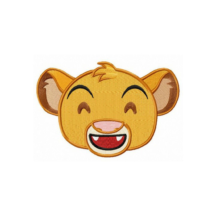 Chibi Simba embroidery design - Embroidery Design