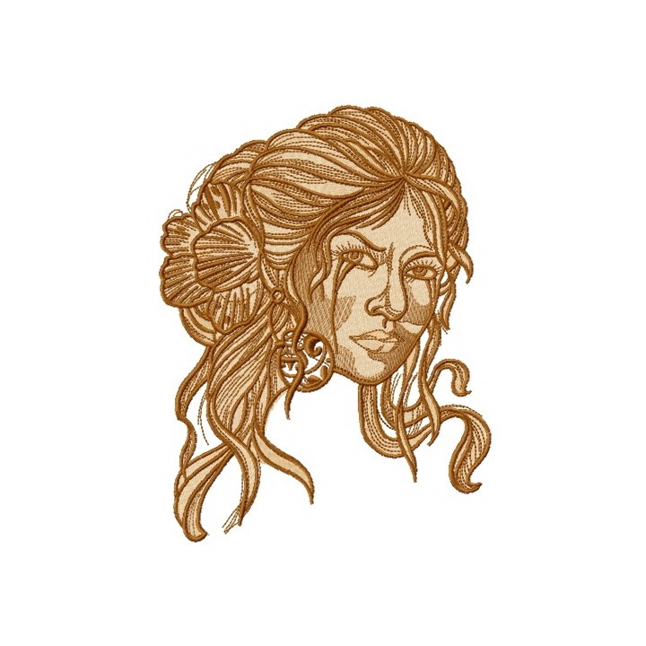 Spanish beauty 4 embroidery design - Embroidery Design