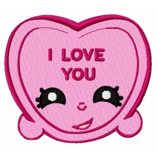 I love you heart 2 embroidery design - Embroidery Design