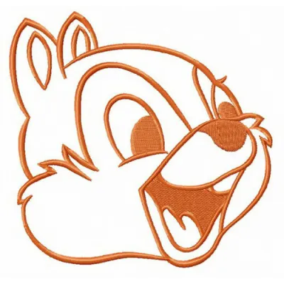 Rescue Ranger embroidery design featuring Chip and Dale, ideal for creating charming stitched motifs on various fabrics.