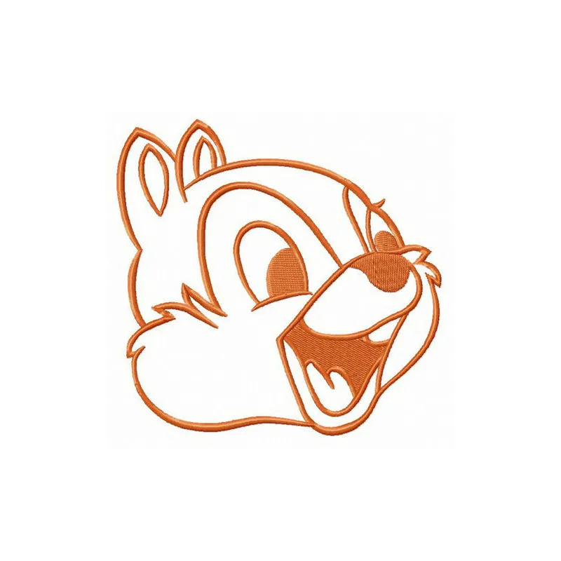 Rescue Ranger embroidery design featuring Chip and Dale, ideal for creating charming stitched motifs on various fabrics.