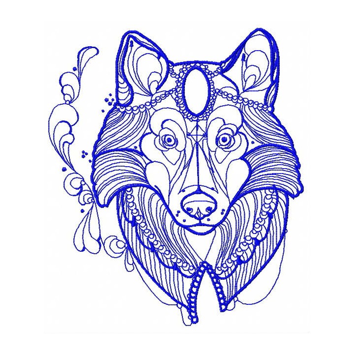 Clever dog 2 embroidery design - Embroidery Design