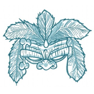 Totem mask embroidery design - Embroidery Design