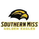 Embroidery design of Southern Miss Golden Eagles logo, ideal for stitching on apparel and accessories.