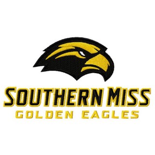 Southern Miss Golden Eagles logo embroidery design - Embroidery Design