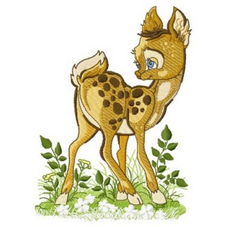 Fawn embroidery design - Embroidery Design